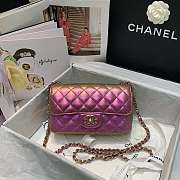 Chanel Classic Flapbag 20 Lambskin Iridescent Pink A01112 - 1