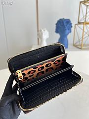 Louis Vuitton Zippy Wallet Leopard M80680 Black   - 5