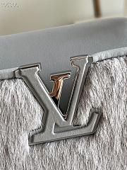 Louis Vuitton Capucines BB 27 Gray Mink Hair M48865  - 2