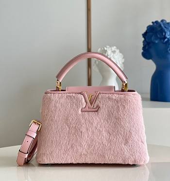 Louis Vuitton Capucines BB 27 Pink Mink Hair M48865