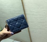 Lady Dior Wallet Blue 2257A - 6