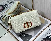Dior Caro 20 White Leather Gold CD Buckle - 1