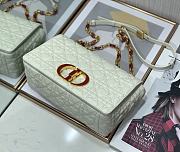 Dior Caro 20 White Leather Gold CD Buckle - 5