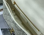 Dior Caro 20 White Leather Gold CD Buckle - 3