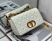 Dior Caro 20 White Leather Gold CD Buckle - 2