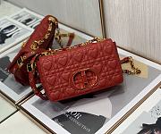 Dior Caro 20 Red Leather Gold CD Buckle - 1