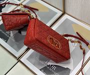 Dior Caro 20 Red Leather Gold CD Buckle - 6
