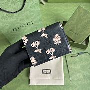 Gucci Wallet 11 Cherry GG Black 456126 - 4