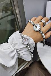 Chanel Watch Silver Diamond 8356  - 4