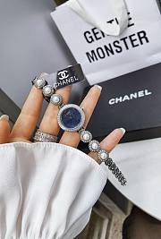 Chanel Watch Silver Diamond 8356  - 5