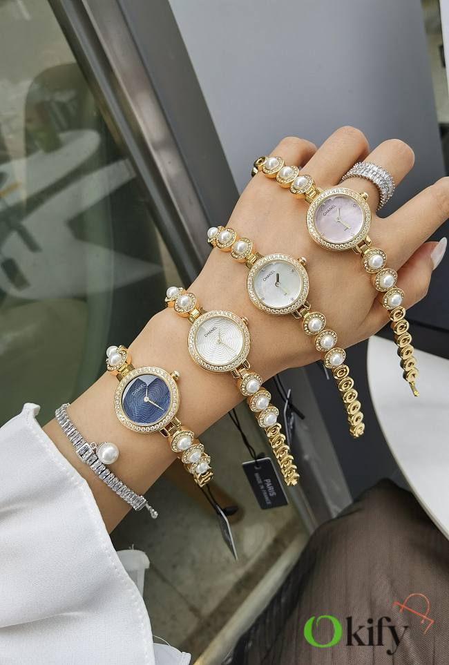 Chanel Watch Gold Diamond 8357 - 1