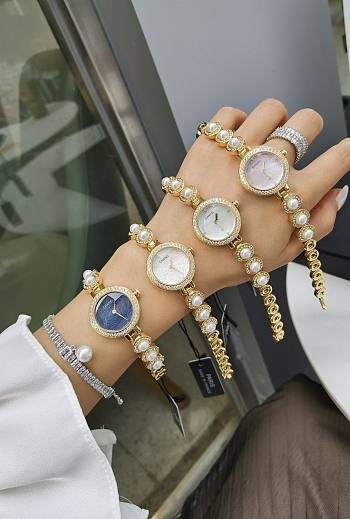 Chanel Watch Gold Diamond 8357