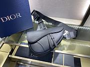 Dior Men's Saddle Bag Black Leather 093# 28cm - 5