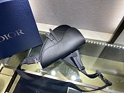 Dior Men's Saddle Bag Black Leather 093# 28cm - 3