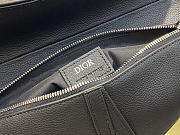 Dior Men's Saddle Bag Black Leather 093# 28cm - 2