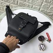 Dior Saddle Backpack 27.5 Black Leather - 6