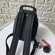 Dior Saddle Backpack 27.5 Black Leather - 4