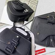 Dior Saddle Backpack 27.5 Black Leather - 3