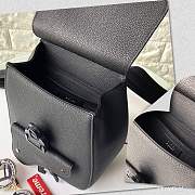 Dior Saddle Backpack 27.5 Black Leather - 2