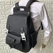 Dior Saddle Backpack 37 Black Leather  - 2