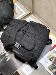 Dior Saddle Backpack 45 Black  - 3