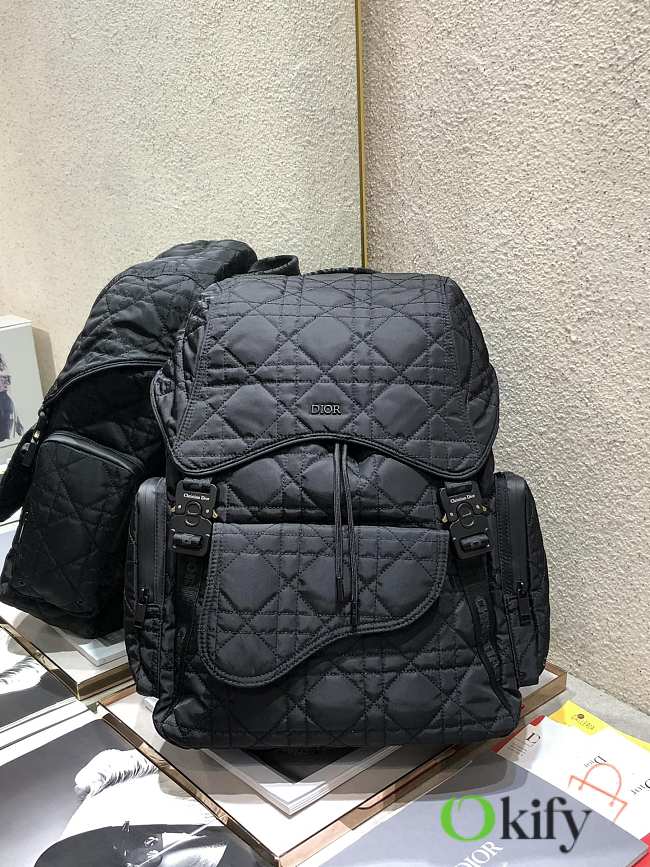 Dior Saddle Backpack 45 Black  - 1