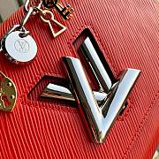 LV Twist 23 Love Lock Charms Epi Red Leather M52894 - 3