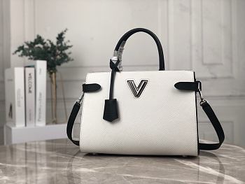 Louis Vuitton Twist Tote 30 Epi White Leather M54811