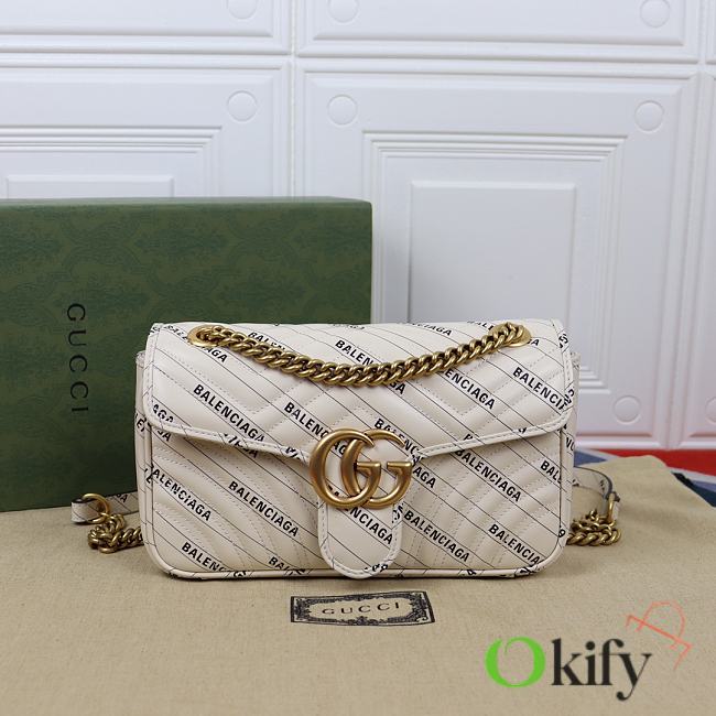 Gucci Balenciaga Marmont Bag 26 White - 1