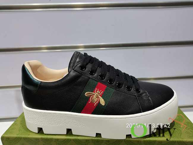 Gucci Ace Embroidered Platform Sneaker 7553 - 1