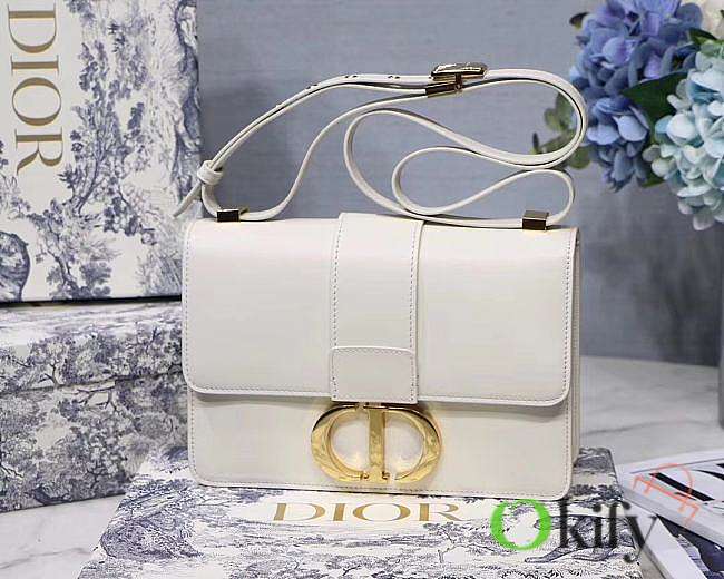 Dior Montaigne Bag 24 Lambskin White - 1