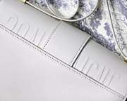 Dior Montaigne Bag 24 Lambskin White - 2