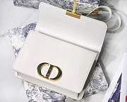 Dior Montaigne Bag 24 Lambskin White - 3