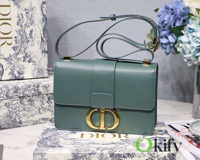 Dior Montaigne Bag 24 Lambskin Mallard Green - 1