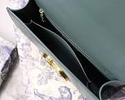 Dior Montaigne Bag 24 Lambskin Mallard Green - 3