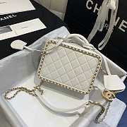 Chanel Chain Vanity Case White 18cm - 2