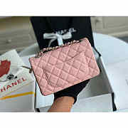 Chanel Classic Flap Bag 20 Caviar Pink In Silver/Gold Hardware - 6