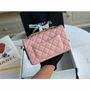 Chanel Classic Flap Bag 20 Caviar Pink In Silver/Gold Hardware - 5