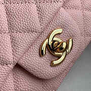 Chanel Classic Flap Bag 20 Caviar Pink In Silver/Gold Hardware - 3