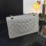 Chanel Caviar Classic Flap Bag 25.5 Grey A01112  - 3
