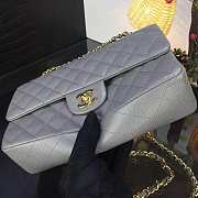 Chanel Caviar Classic Flap Bag 25.5 Grey A01112  - 5