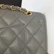 Chanel Caviar Classic Flap Bag 25.5 Grey A01112  - 4