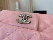 Chanel Classic Flap Bag 20 Lambskin Pink In Silver/Gold Hardware - 5