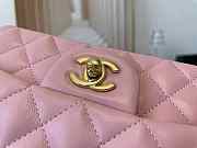 Chanel Classic Flap Bag 20 Lambskin Pink In Silver/Gold Hardware - 4