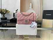 Chanel Classic Flap Bag 20 Lambskin Pink In Silver/Gold Hardware - 3