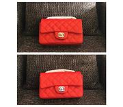 Chanel Classic Flap Bag 20 Caviar Red In Silver/Gold Hardware - 1
