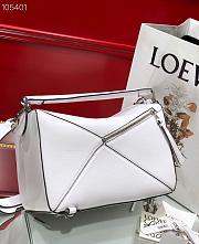 Loewe Puzzle 28 Shoulder Bag White 8415 - 5