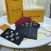 LV Bicolor Monogram Empreinte Leather Felicie Pochette M80482 - 3