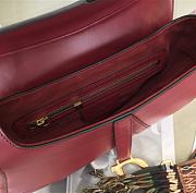 Dior Saddle Bag 26 Original Leather Rose Red M0446 - 2
