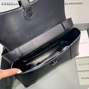 Balenciaga Hourglass 29 Shoulder Bag Full Black  - 3